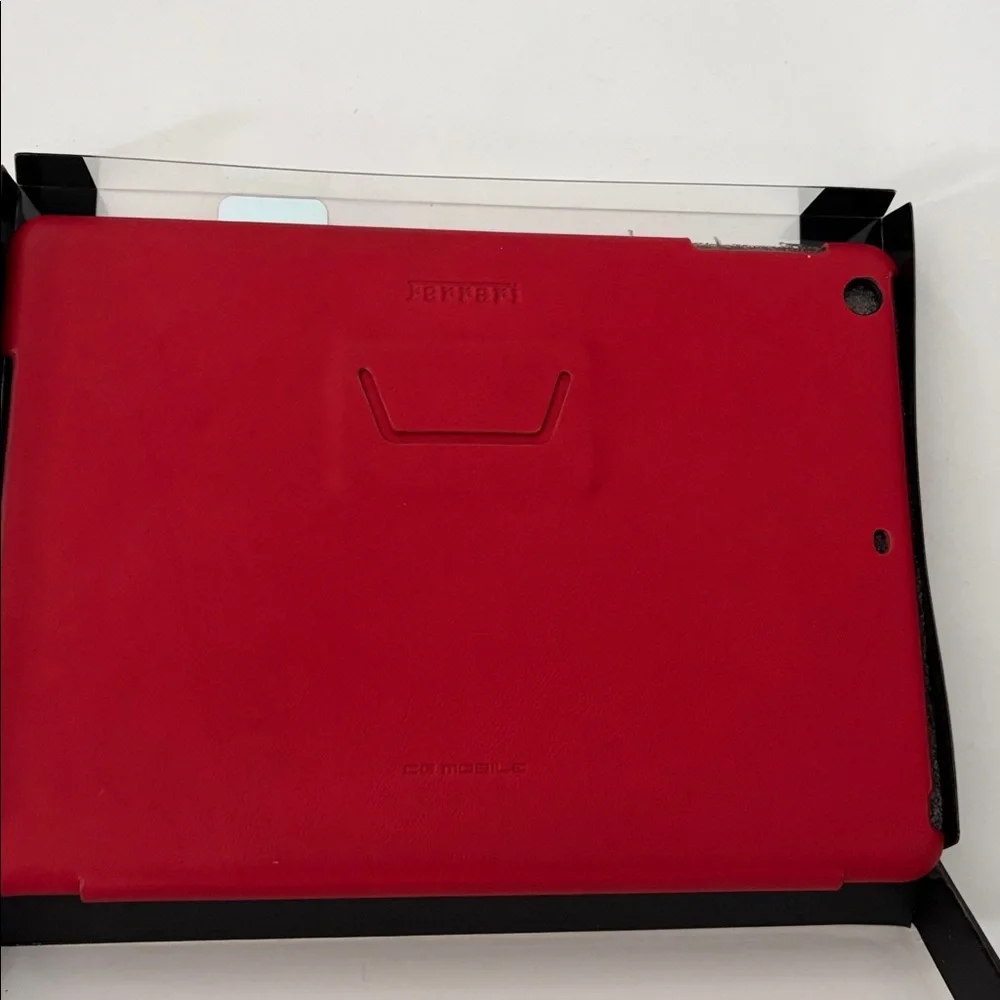 Ferrari Case Apple iPad Air Real Leather Folio Case Cover for the Apple iPad Air